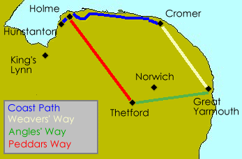 Long-distance Norfolk paths