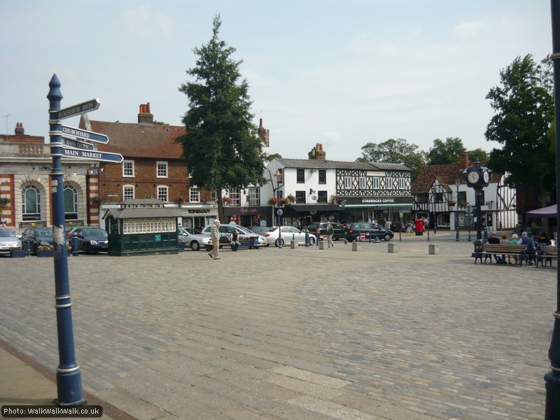 Start and finish in Hitchin's market square, which dates back to Saxon times
