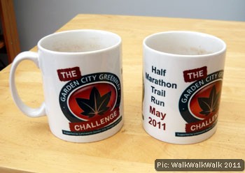 Greenway Challenge finishers' mugs